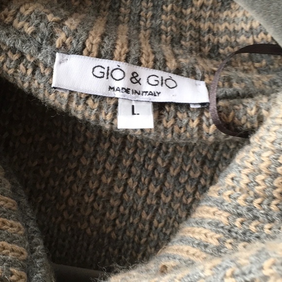 Italian Wool Blend Sweater Coat - Picture 3 of 4